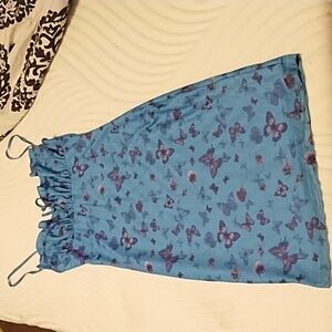 Motel Blue and purple butterfly dress